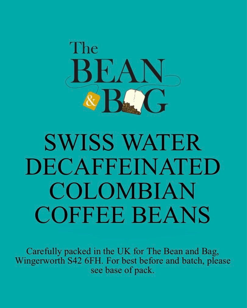 Swiss Water Decaffeinated Colombian Coffee (rich, sweet, medium, smooth, gentle)